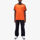 Adidas Originals 3 Stripe Tee in Impact Orange