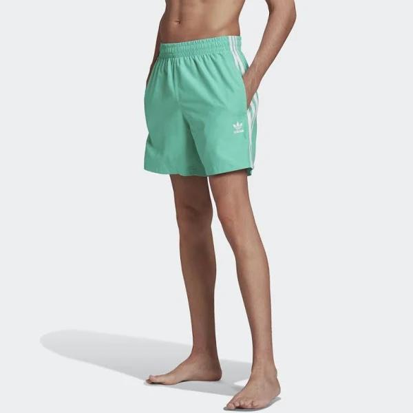 Adidas Originals 3 Stripes Swimming Shorts Grey M