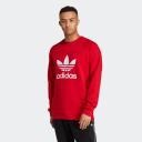 Adidas Originals Adicolor Classics Trefoil Crewneck Sweatshirt Red M Man IA4855/M