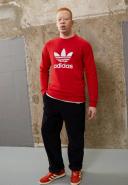Adidas Originals Adicolor Classics Trefoil Crewneck Sweatshirt Red M Man IA4855/M