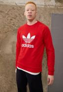 Adidas Originals Adicolor Classics Trefoil Crewneck Sweatshirt Red M Man IA4855/M