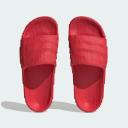 Adidas Originals Adilette 22 Slides in Deep Red