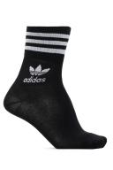 Adidas Originals Black Logo Crew Socks ( 3-Pack )