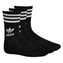 Adidas Originals Black Logo Crew Socks ( 3-Pack )
