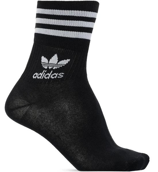 Adidas Originals Black Logo Crew Socks ( 3-Pack )