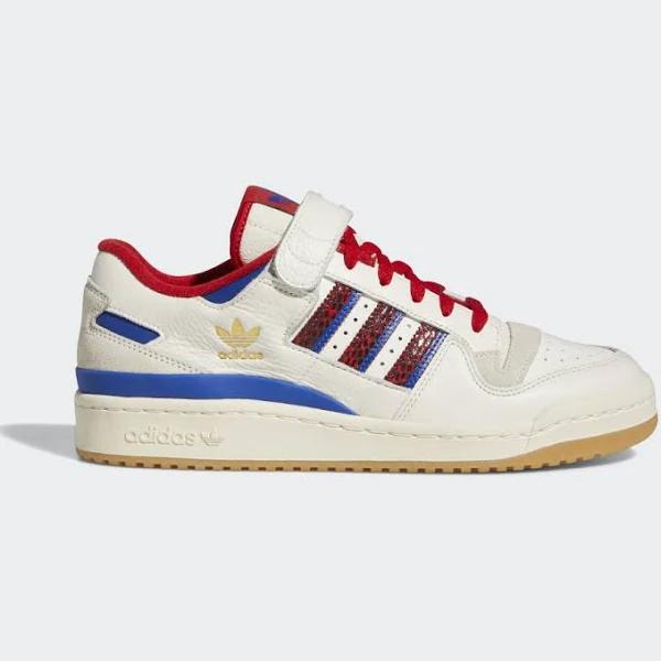 Adidas Originals Forum 84 Lo Sneakers in Red and Blue-White