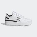Adidas Originals Forum Bold Sneakers in White and Black