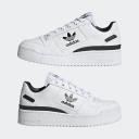 Adidas Originals Forum Bold Sneakers in White and Black