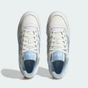 Adidas Originals Forum Bold Stripe Sneakers in White and Blue