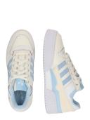 Adidas Originals Forum Bold Stripe Sneakers in White and Blue
