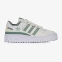 Adidas Originals Forum Bold Stripe Sneakers in White and Sage Green