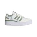 Adidas Originals Forum Bold Stripe Sneakers in White and Sage Green