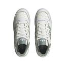 Adidas Originals Forum Bold Stripe Sneakers in White and Sage Green