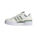 Adidas Originals Forum Bold Stripe Sneakers in White and Sage Green