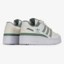 Adidas Originals Forum Bold Stripe Sneakers in White and Sage Green