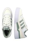 Adidas Originals Forum Bold Stripe Sneakers in White and Sage Green