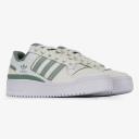 Adidas Originals Forum Bold Stripe Sneakers in White and Sage Green