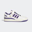Adidas Originals Forum Low 84 Sneakers in Off White With Purple Detail