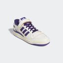 Adidas Originals Forum Low 84 Sneakers in Off White With Purple Detail