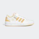 Adidas Originals Forum Low Sneakers in White and Orange Rush