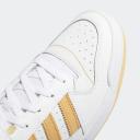 Adidas Originals Forum Low Sneakers in White and Orange Rush