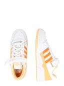 Adidas Originals Forum Low Sneakers in White and Orange Rush