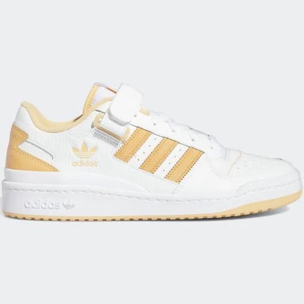 Adidas Originals Forum Low Sneakers in White and Orange Rush