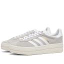 Adidas Originals Gazelle Bold Platform Sneakers in Grey and White