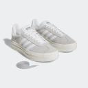 Adidas Originals Gazelle Bold Platform Sneakers in Grey and White