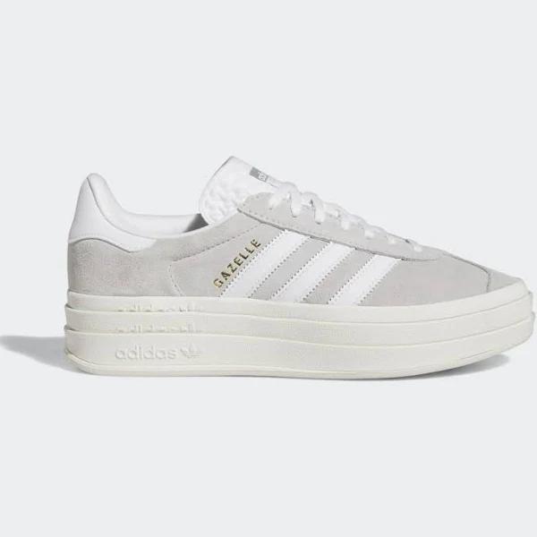 Adidas Originals Gazelle Bold Platform Sneakers in Grey and White