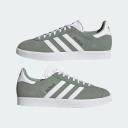 Adidas Originals Gazelle Sneakers in Silver Green / White