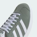 Adidas Originals Gazelle Sneakers in Silver Green / White
