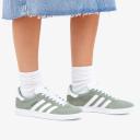 Adidas Originals Gazelle Sneakers in Silver Green / White