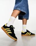 Adidas Originals Handball Spezial Sneakers in Black and Yellow