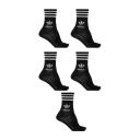 Adidas Originals Kids - 5-Pack Logo Socks Black - 34-36 (UK 2-3.5) - Black