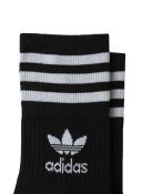 Adidas Originals Kids - 5-Pack Logo Socks Black - 34-36 (UK 2-3.5) - Black