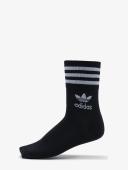 Adidas Originals Kids - 5-Pack Logo Socks Black - 34-36 (UK 2-3.5) - Black