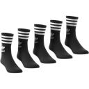 Adidas Originals Kids - 5-Pack Logo Socks Black - 34-36 (UK 2-3.5) - Black
