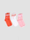 Adidas Originals Mid Cut Crew 3 Pair - Orange - Socks