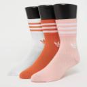 Adidas Originals Mid Cut Crew 3 Pair - Orange - Socks