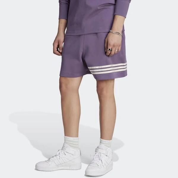Adidas Originals Neuclassics 3 Stripe Shorts in Purple