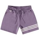 Adidas Originals Neuclassics 3 Stripe Shorts in Purple