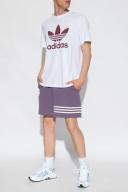 Adidas Originals Neuclassics 3 Stripe Shorts in Purple