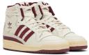 Adidas Originals Off-White & Burgundy Forum 84 Sneakers