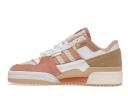 Adidas Originals Off-White & Pink Forum Exhibit Low Sneakers