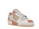 Adidas Originals Off-White & Pink Forum Exhibit Low Sneakers