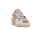 Adidas Originals Off-White & Pink Forum Exhibit Low Sneakers