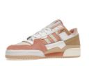 Adidas Originals Off-White & Pink Forum Exhibit Low Sneakers