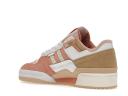 Adidas Originals Off-White & Pink Forum Exhibit Low Sneakers