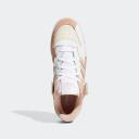 Adidas Originals Off-White & Pink Forum Exhibit Low Sneakers